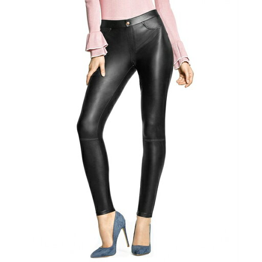 ヒュー レディース カジュアルパンツ ボトムス Women's Faux-Leather Leggings Black ヒュー レディース カジュアルパンツ ボトムス Women's Faux-Leather Leggings Black