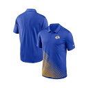 ナイキ メンズ シャツ トップス Men's Royal Los Angeles Rams Vapor Performance Polo Shirt Royal(4)