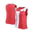 ファナティクス レディース カットソー トップス Women's Crimson/White Alabama Crimson Tide Colorblock High Neck Tank Top Crimson/White
