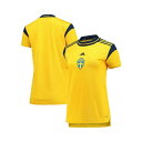アディダス レディース カットソー トップス Women's Yellow Sweden Women's National Team 2022 Replica ...