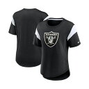 ナイキ レディース カットソー トップス Women's Heather Black Las Vegas Raiders Primary Logo Fashio...