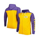 ファナティクス メンズ パーカー・スウェットシャツ アウター Men's Gold, Purple Los Angeles Lakers Big and Tal...