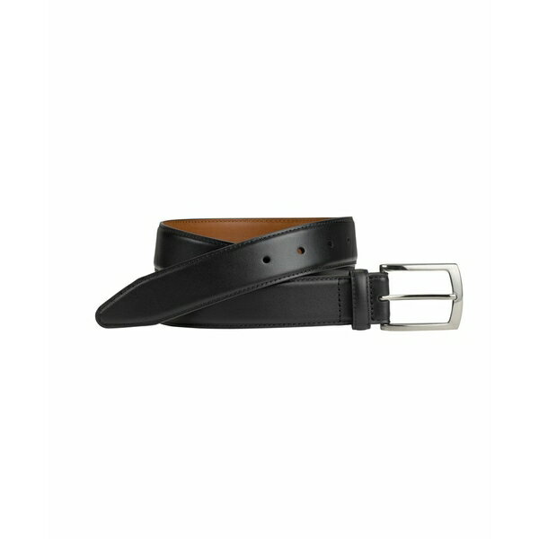 ジョンストンアンドマーフィー メンズ ベルト アクセサリー Men's Feather Edge Belt Black