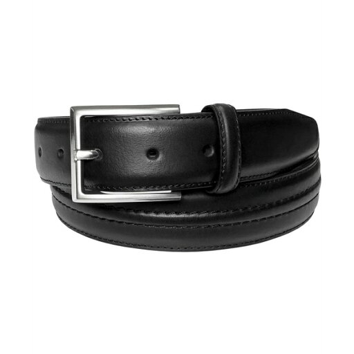 フローシャイム メンズ ベルト アクセサリー Men's Caprio Raised Center Stitch Belt Black フローシャイム メンズ ベルト アクセサリー Men's Caprio Raised Center Stitch Belt Black