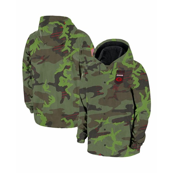 楽天astyナイキ メンズ ジャケット＆ブルゾン アウター Men's Camo Georgia Bulldogs Hoodie Full-Snap Jacket Camo
