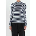 イングリッシュファクトリー レディース カットソー トップス Women's Stripe Turtle Neck Top Navy/white