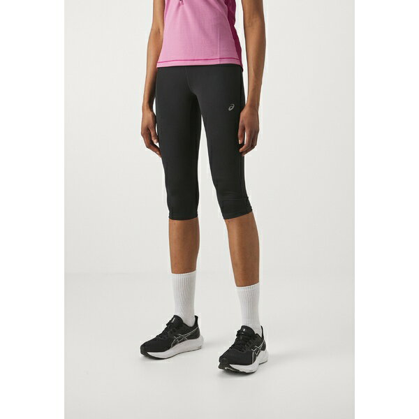 アシックス レディース フィットネス スポーツ ROAD HIGH WAIST CAPRI - 3/4 sports trousers - black