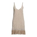 スペース レディース ワンピース トップス Short dresses Beige