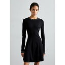 UEN[vX fB[X s[X gbvX ROBE - Jersey dress - black