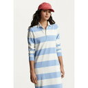 t[ fB[X s[X gbvX RUGBY LONG SLEEVE DAY DRESS - Jersey dress - chambray blue/deckwash white