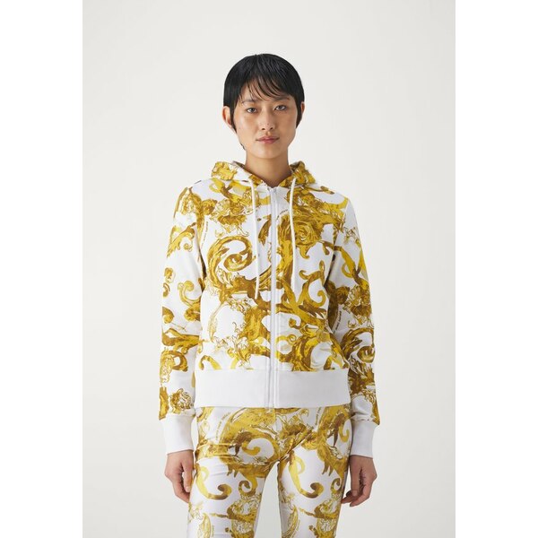 ベルサーチ レディース パーカー・スウェットシャツ アウター Zip-up sweatshirt - white/gold