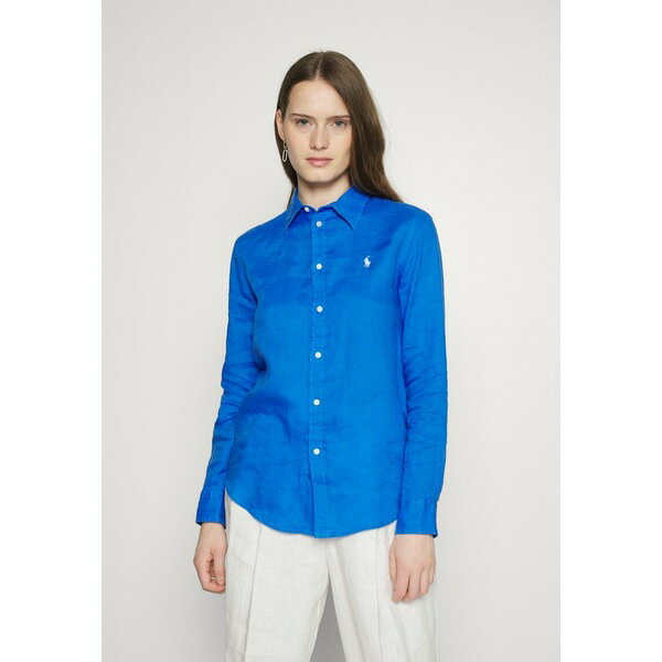 t[ fB[X Vc gbvX LONG SLEEVE BUTTON FRONT - Button-down blouse - colby blue