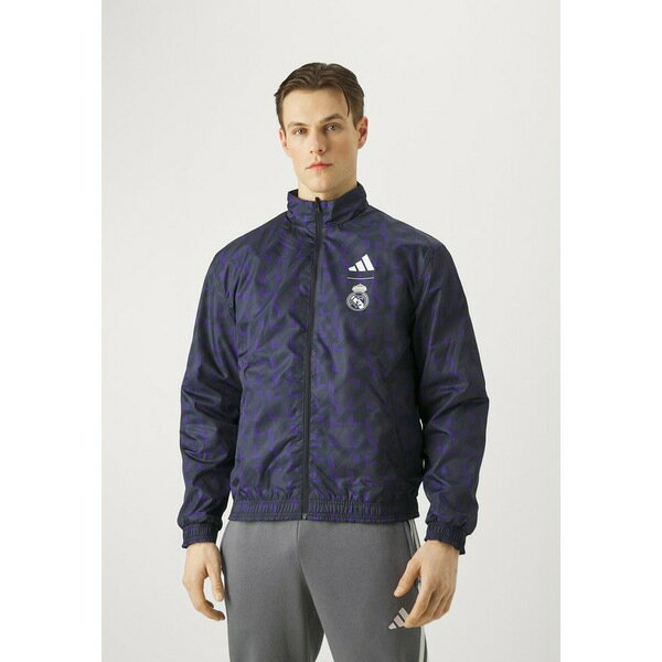 アディダス メンズ バスケットボール スポーツ REAL MADRID ANTHEM JACKET - Club wear - legend ink