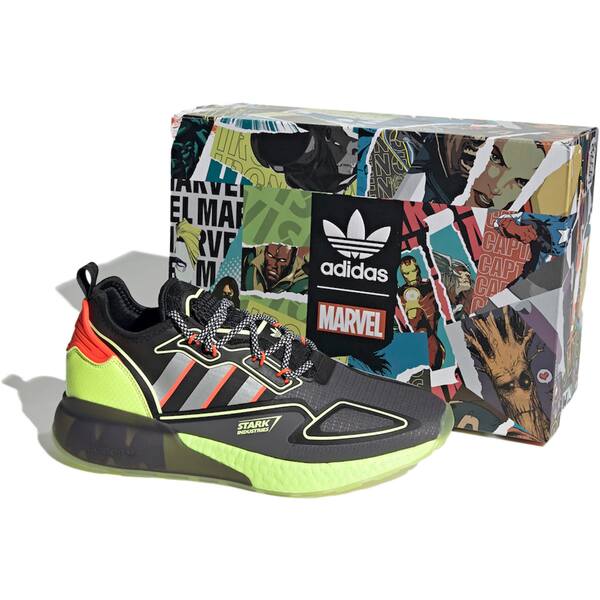 adidas アディダス メンズ スニーカー 【adidas ZX 2K Boost Marvel Stark Industries】 サイズ US_M_4 Grey/Silver Metallic-Core Black