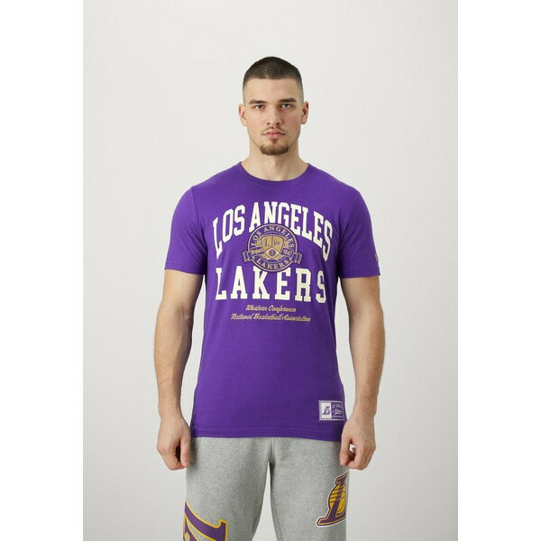 ˥塼  T ȥåץ NBA LOS ANGELES LAKERS LETTERMAN CLASSIC - Club wear - purple