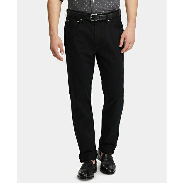 ラルフローレン ラルフローレン メンズ デニムパンツ ボトムス Men's Slim Straight Stretch Sateen Five-Pocket Pants Polo Black