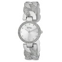 {u}bL Y rv ANZT[ Unisex Interwoven Crystal Silver-Tone Alloy Bangle Watch 26mm Silver-Tone