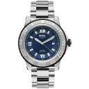 WFr Y rv ANZT[ Men's Seacloud Swiss Automatic Silver-Tone Stainless Steel Bracelet Watch 45mm Stainless Steel