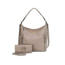 MKFRNV fB[X z ANZT[ Ophelia Women's Hobo Bag with Wallet by Mia K Taupe