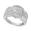 GtB[ RNV fB[X O ANZT[ EFFY&reg; Diamond Baguette Cluster Statement Ring (1-1/2 ct. t.w.) in 14k White Gold White Gold