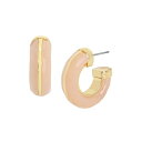 ロバート・リー・モーリス・ソーホー メンズ ピアス・イヤリング アクセサリー Faux Stone Rose Quartz Hoop Earrings Rose Quartz, Gold