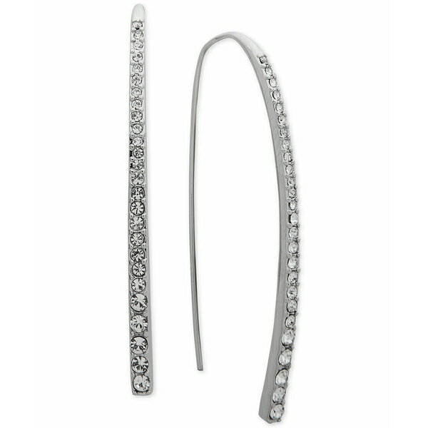 ジバンシー レディース ピアス＆イヤリング アクセサリー Crystal Threader Earrings Rhodium