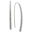 ジバンシー メンズ ピアス・イヤリング アクセサリー Crystal Threader Earrings Rhodium