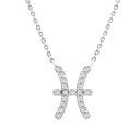 bvh fB[X lbNXE`[J[Ey_ggbv ANZT[ Diamond Zodiac Pendant Necklace (1/10 ct. t.w.) in 14K Yellow Gold or 14K White Gold Pisces White Gold