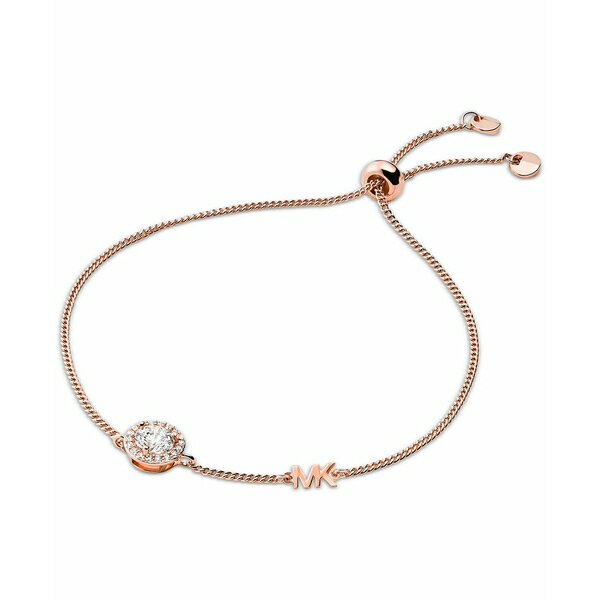 マイケルコース レディース ブレスレット・バングル・アンクレット アクセサリー Sterling Silver Cubic Zirconia Slider Bracelet Rose Gold