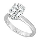 obWF[~VJ fB[X O ANZT[ Certified Lab Grown Diamond Oval-Cut Solitaire Engagement Ring (5 ct. t.w.) in 14k Gold White Gold