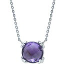 AW[ fB[X lbNXE`[J[Ey_ggbv ANZT[ Amethyst Solitaire Pendant Necklace (2-7/8 ct. t.w.) in Sterling Silver, 16