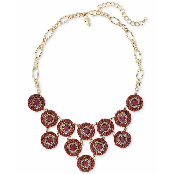 X^CAhR[ fB[X lbNXE`[J[Ey_ggbv ANZT[ Beaded Circle Statement Necklace, 17