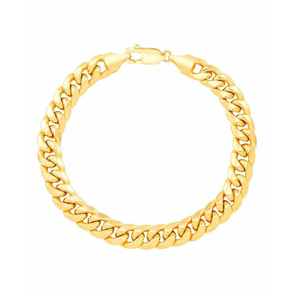 ꥢ  ǥ ֥쥹åȡХ󥰥롦󥯥å ꡼ Men's Cuban Chain Link Bracelet (10mm) in 14k Gold Yellow Gold