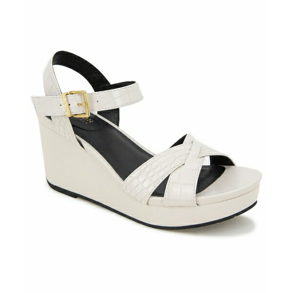 ケネスコール レディース サンダル シューズ Women's Clarissa Wedge Sandals Ecru Croco