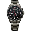 rNgmbNX Y rv ANZT[ Men's Chronograph Fieldforce Sport Gray PVD Stainless Steel Bracelet Watch 42mm Gray