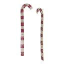 ベッツィジョンソン メンズ ピアス・イヤリング アクセサリー Faux Stone Candy Cane Linear Earrings Red