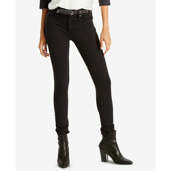 リーバイス レディース デニムパンツ ボトムス Women's 721 High-Rise Stretch Skinny Jeans Soft Black