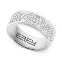 GtB[ RNV fB[X O ANZT[ EFFY&reg; Men's Diamond Pav&eacute; Band (3/4 ct. t.w.) in 14k White Gold White Gold