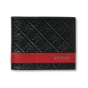 QX Y z ANZT[ Men's Mesa Billfold Men's Leather Wallet Black w/Red