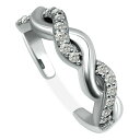 Wj xj[j fB[X O ANZT[ Cubic Zirconia Infinity Toe Ring, Created for Macy's Sterling Silver