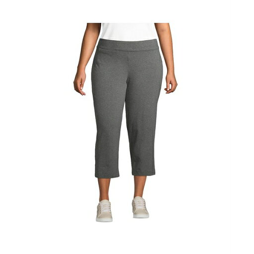 ランズエンド レディース カジュアルパンツ ボトムス Plus Size Starfish Mid Rise Crop Pants Charcoal heather ランズエンド レディース カジュアルパンツ ボトムス Plus Size Starfish Mid Rise Crop Pants Charcoal heather
