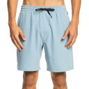 クイックシルバー メンズ ハーフ＆ショーツ ボトムス Quiksilver Men's Ocean Elastic Amphibian 18” Shorts Faded Denim