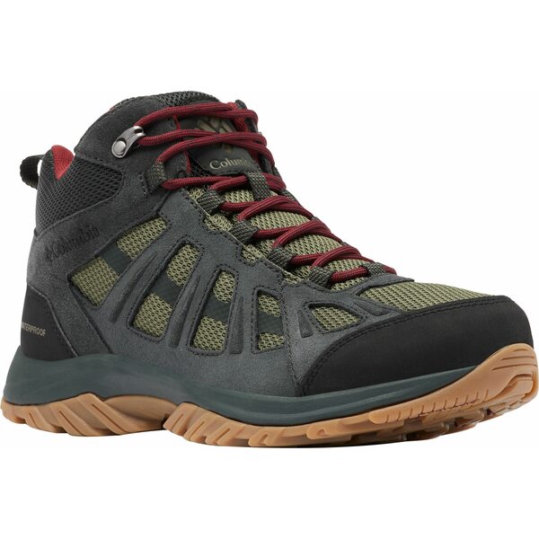 コロンビア メンズ ブーツ＆レインブーツ シューズ Columbia Men's Redmond III Mid Waterproof Hiking Boots Nori/Red Jasper