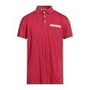 【送料無料】 アクアスキュータム メンズ Tシャツ トップス Polo shirts Red