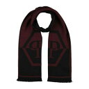 【送料無料】 フィリッププレイン メンズ マフラー・ストール・スカーフ アクセサリー Scarves Red