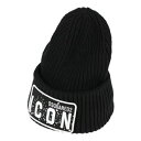 【送料無料】 ディースクエアード メンズ 帽子 アクセサリー Hats Black(4)