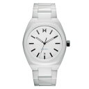 エムブイエムティー メンズ ブレスレット・バングル・アンクレット アクセサリー Men's Odyssey II White Ceramic Bracelet Watch ,40mm White