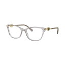 ヴェルサーチ レディース サングラス&アイウェア アクセサリー Women's Eyeglasses, VE3293 Transparent Gray