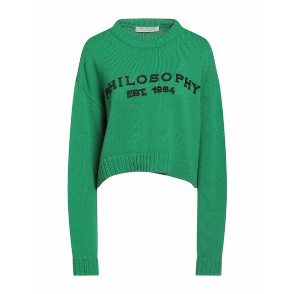 【送料無料】 フィロソフィーデロレンゾセラフィーニ レディース ニット&セーター アウター Sweaters Green