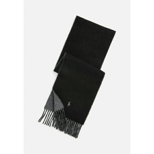 ラルフローレン メンズ マフラー・ストール・スカーフ アクセサリー UNISEX - Scarf - black/grey ラルフローレン メンズ マフラー・ストール・スカーフ アクセサリー UNISEX - Scarf - black/grey